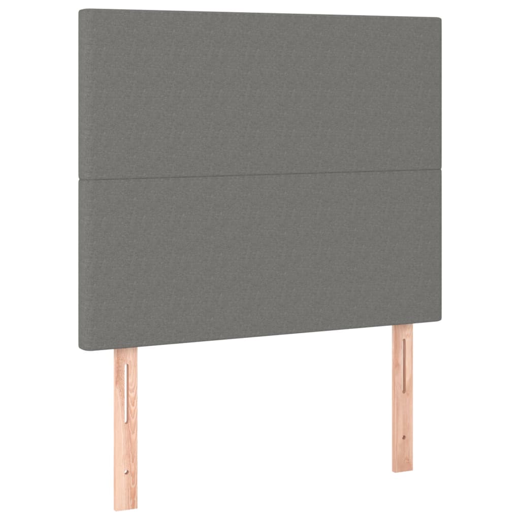 Testiera A Led Grigio Scuro 80x5x118/128 Cm In Tessuto - Image 4