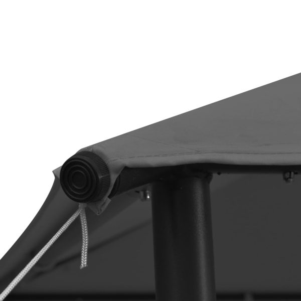 Gazebo 3x3 M Antracite In Tessuto E Acciaio 180 G/m² - Image 5