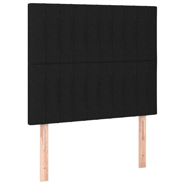 Testiera A Led Nera 80x5x118/128 Cm In Tessuto - Image 4