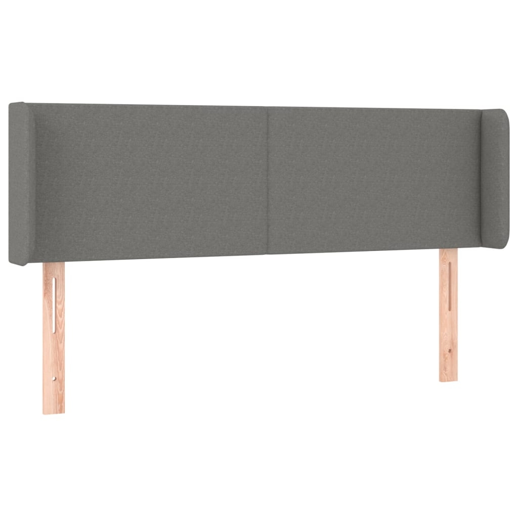 Testiera A Led Grigio Scuro 147x16x78/88 Cm In Tessuto - Image 3