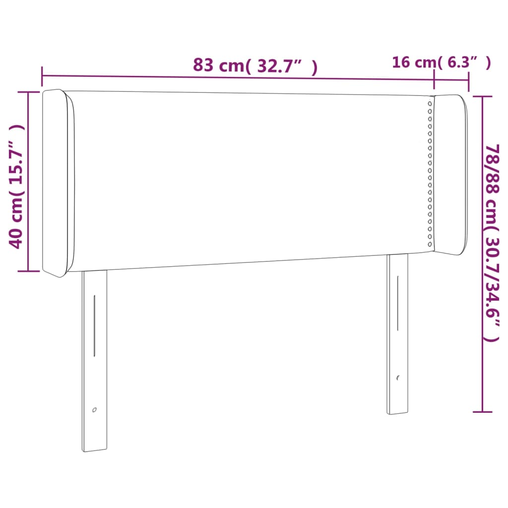 Testiera A Led Nera 83x16x78/88 Cm In Similpelle - Image 6