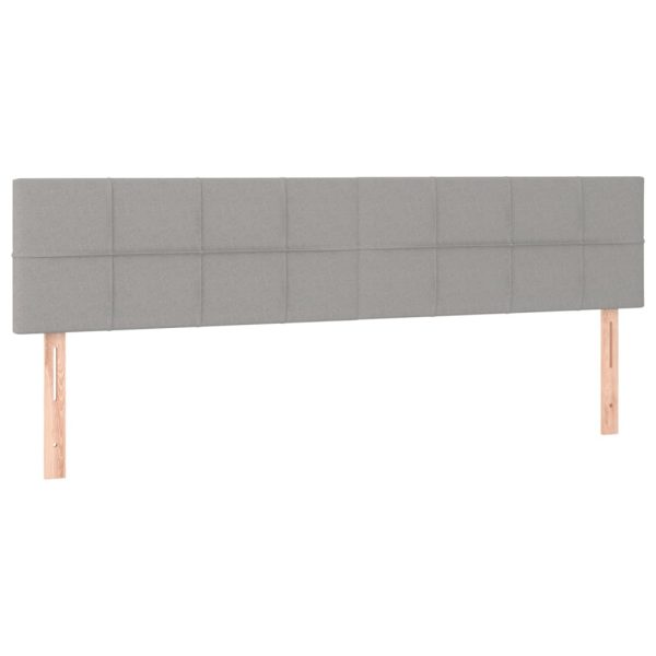 Giroletto A Molle Con Materasso Grigio Chiaro160x200 Cm Tessuto - Image 6