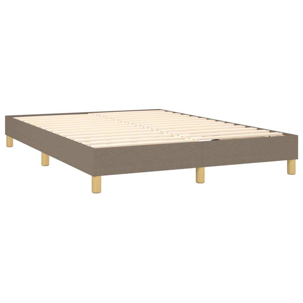 Giroletto A Molle Con Materasso Tortora 140x200 Cm In Tessuto - Image 4