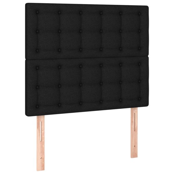 Giroletto A Molle Con Materasso Nero 90x190 Cm In Tessuto - Image 6