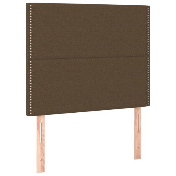 Giroletto A Molle Con Materasso Marrone Scuro 90x200 Cm Tessuto - Image 6