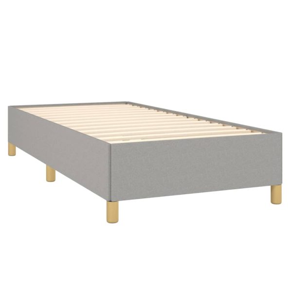 Giroletto A Molle Con Materasso Grigio Chiaro100x200 Cm Tessuto - Image 4