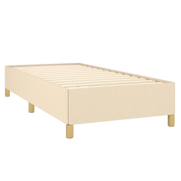 Giroletto A Molle Con Materasso Crema 100x200 Cm In Tessuto - Image 4