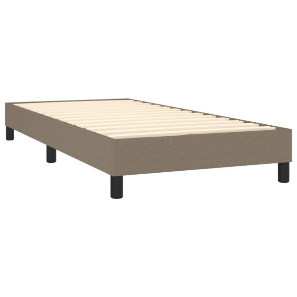 Giroletto A Molle Con Materasso Tortora 100x200 Cm In Tessuto - Image 4
