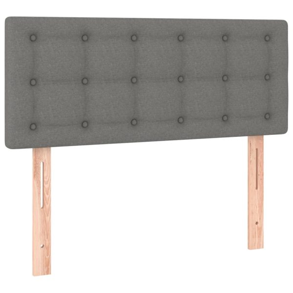 Giroletto A Molle Con Materasso Grigio Scuro 80x200 Cm Tessuto - Image 6