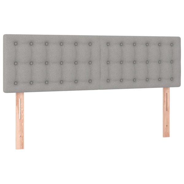 Giroletto A Molle Con Materasso Grigio Chiaro 140x190cm Tessuto - Image 6