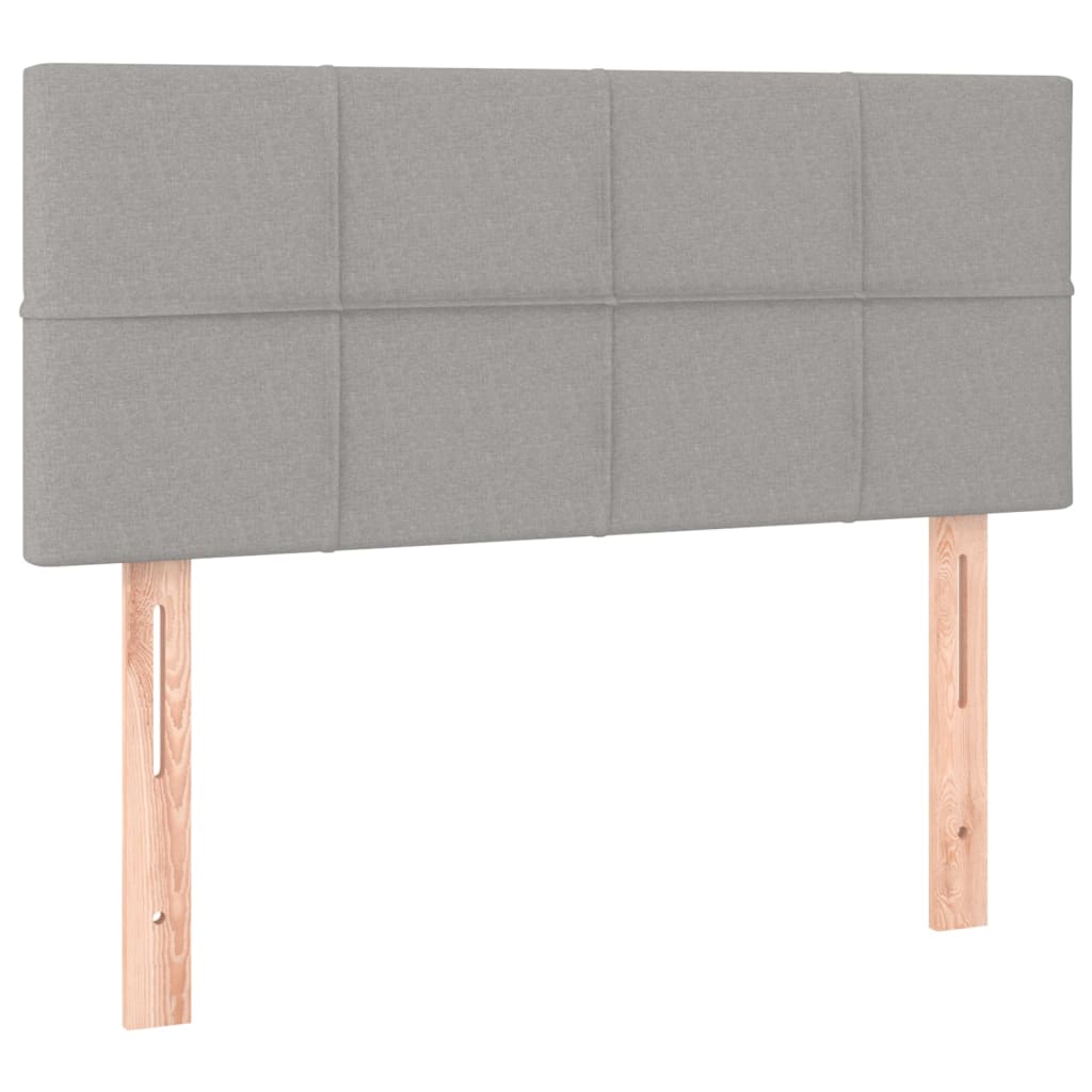 Giroletto A Molle Con Materasso Grigio Chiaro 90x200 Cm Tessuto - Image 6