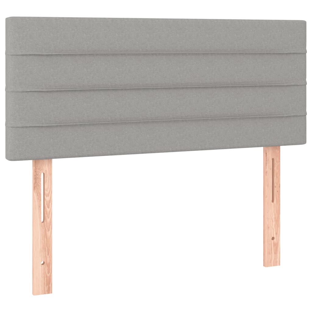 Giroletto A Molle Con Materasso Grigio Chiaro 80x200 Cm Tessuto - Image 6