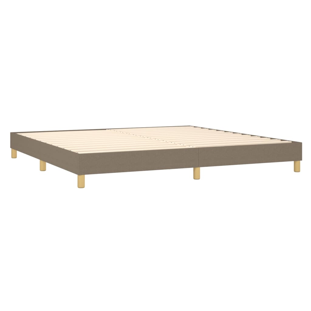 Giroletto A Molle Con Materasso Tortora 200x200 Cm In Tessuto - Image 4