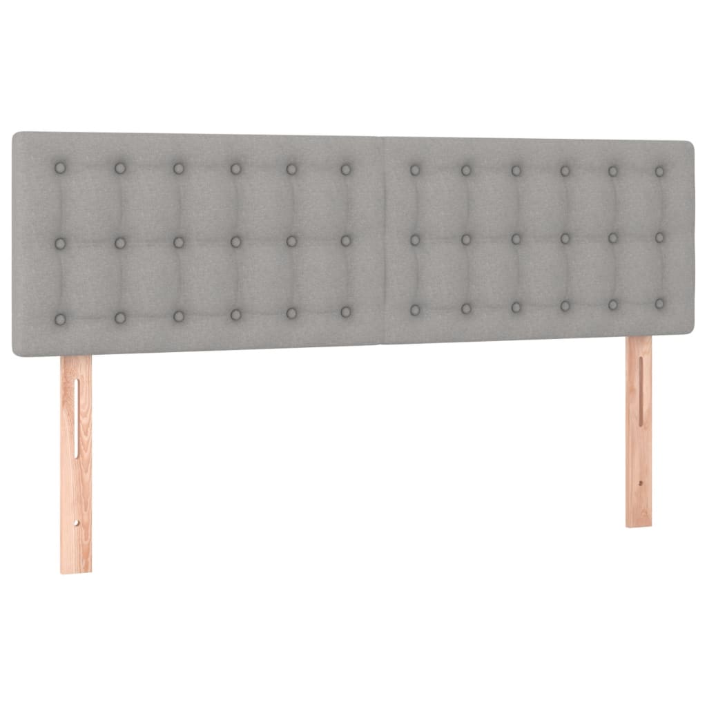 Giroletto A Molle Con Materasso Grigio Chiaro 140x200cm Tessuto - Image 6