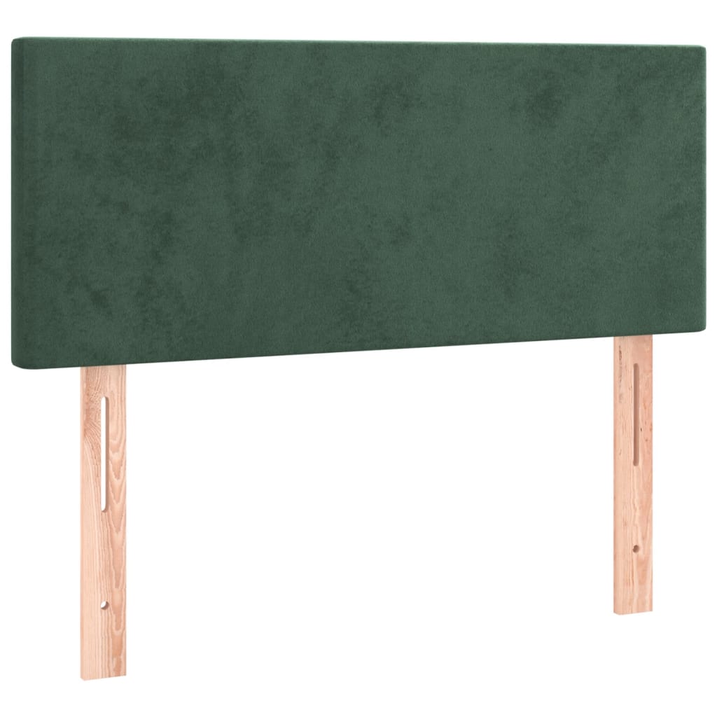 Giroletto A Molle Con Materasso Verde Scuro 90x190 Cm Velluto - Image 6