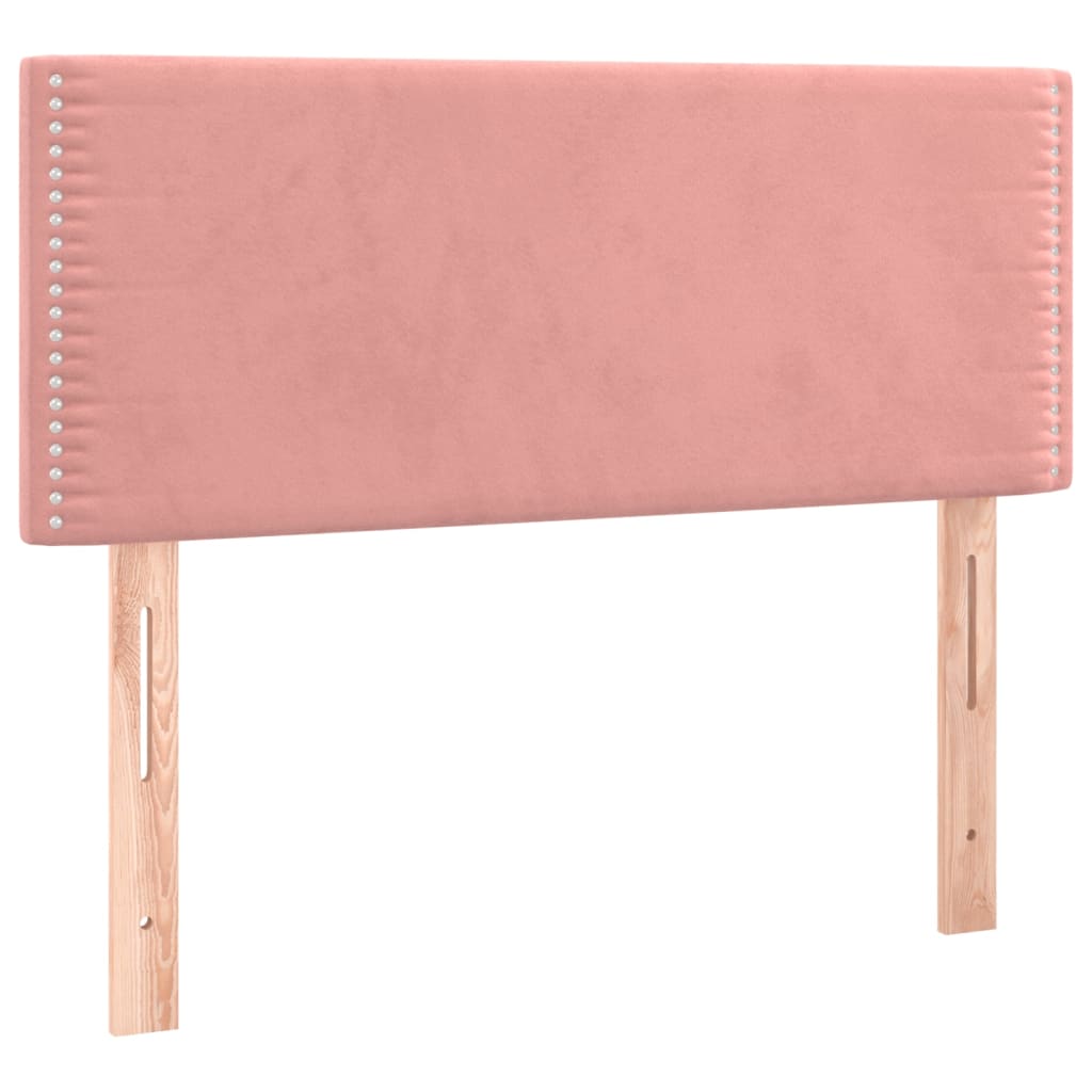 Giroletto A Molle Con Materasso Rosa 100x200 Cm In Velluto - Image 6
