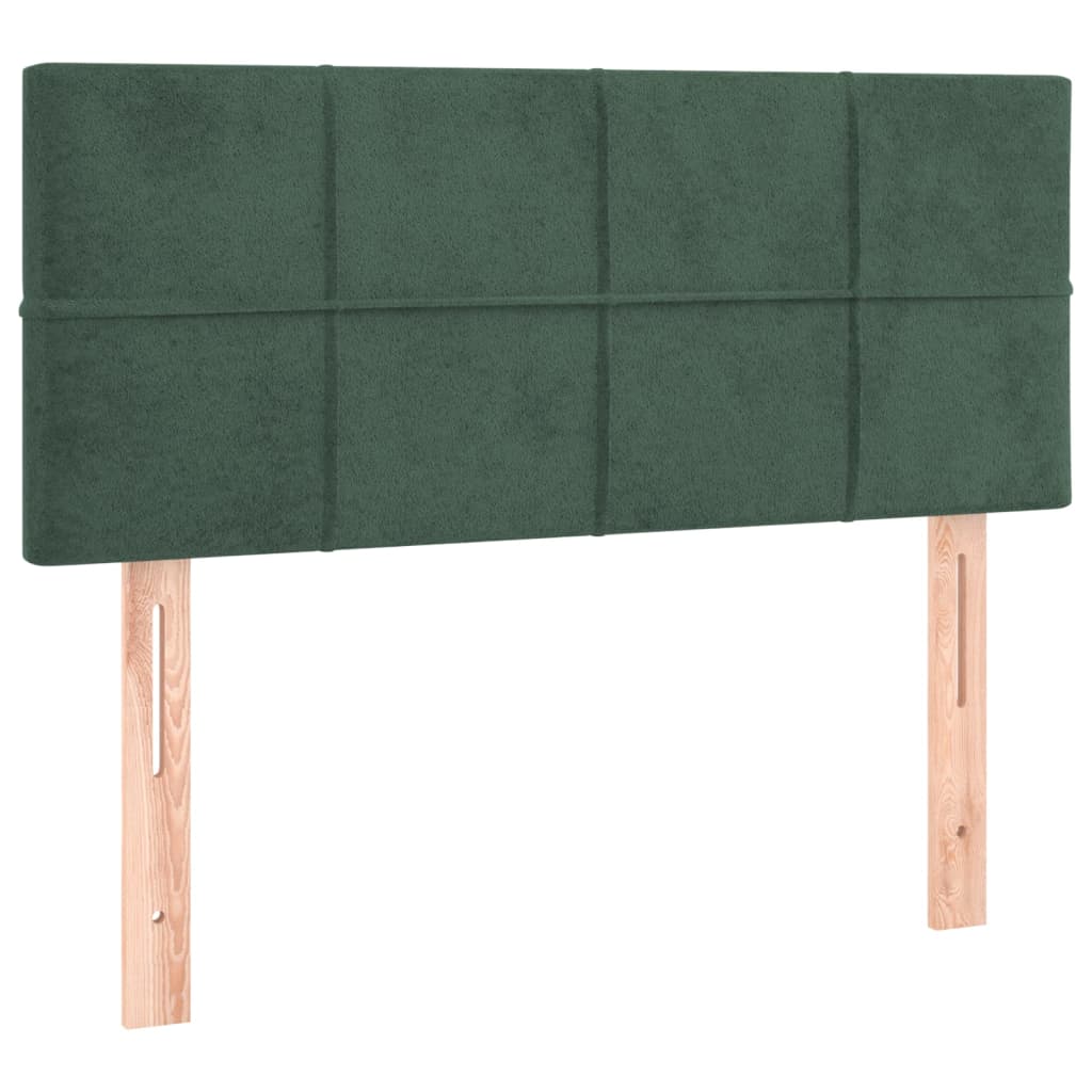 Giroletto A Molle Con Materasso Verde Scuro 100x200 Cm Velluto - Image 6