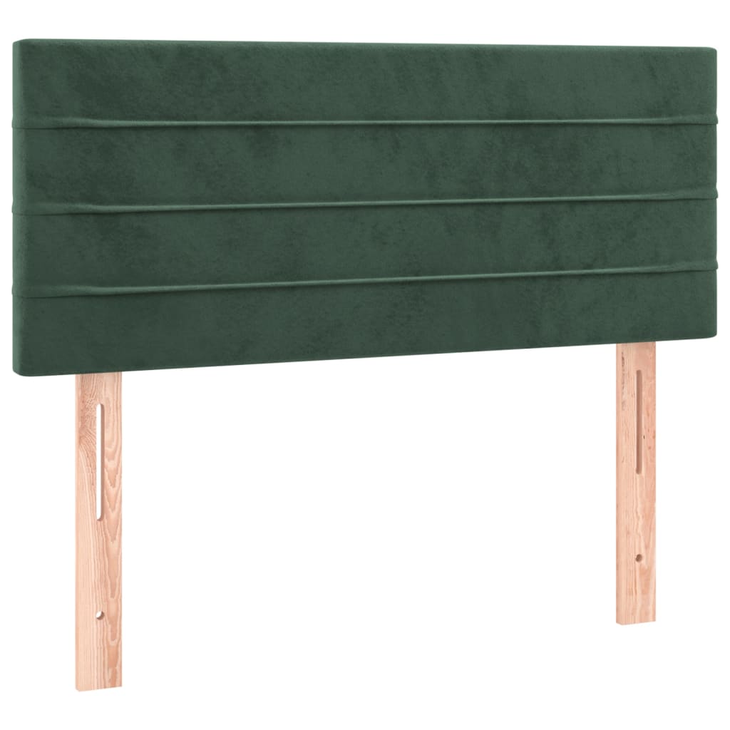 Giroletto A Molle Con Materasso Verde Scuro 90x190 Cm Velluto - Image 6