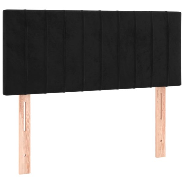 Giroletto A Molle Con Materasso Nero 90x200 Cm In Velluto - Image 6