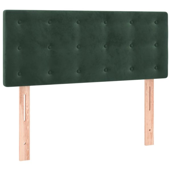 Giroletto A Molle Con Materasso Verde Scuro 100x200 Cm Velluto - Image 6