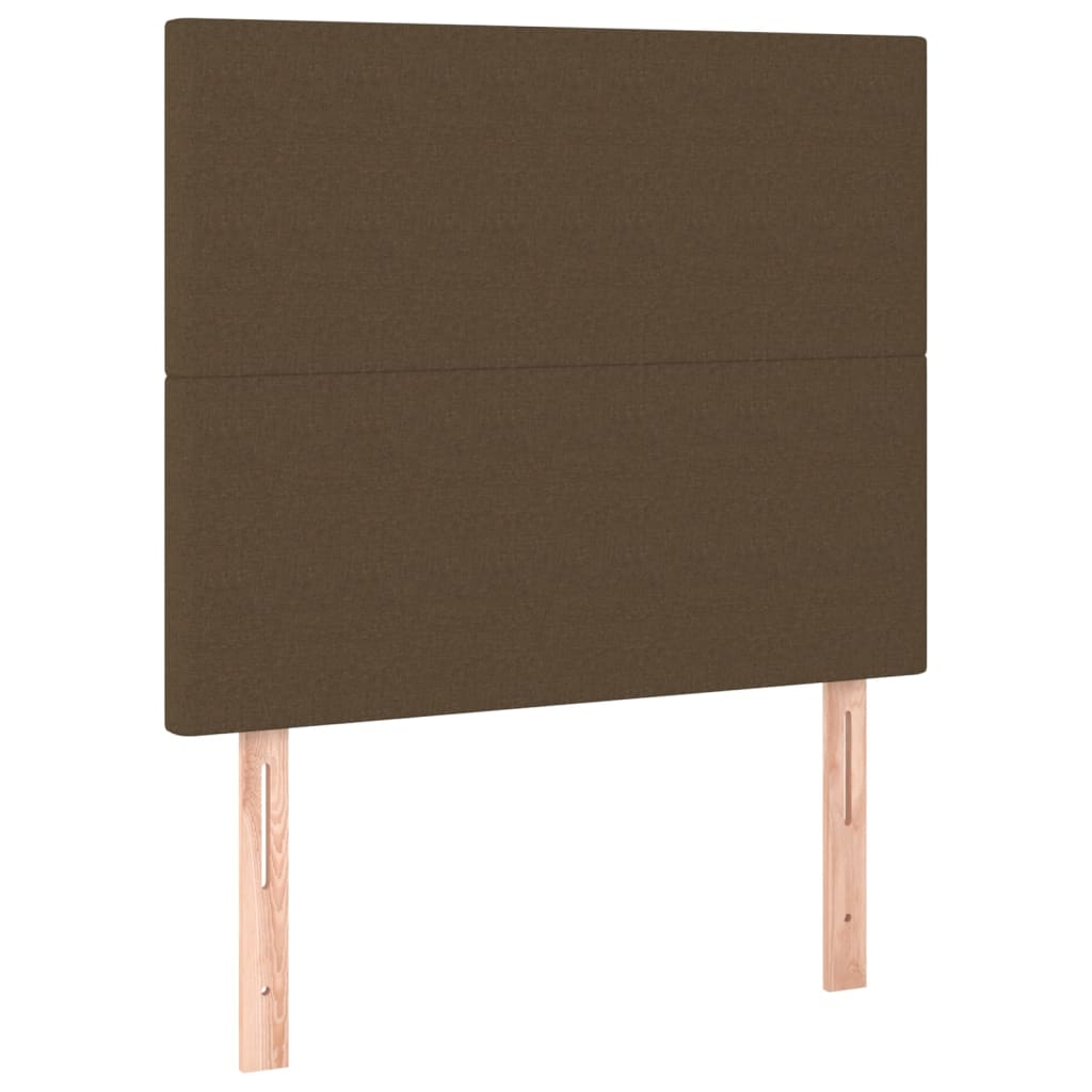 Giroletto A Molle Con Materasso Marrone Scuro 90x200 Cm Tessuto - Image 6