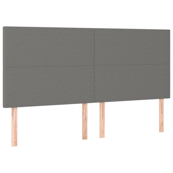 Giroletto A Molle Con Materasso Grigio Scuro 200x200 Cm Tessuto - Image 6