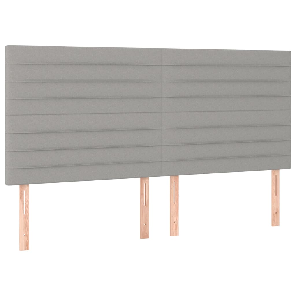 Giroletto A Molle Con Materasso Grigio Chiaro180x200 Cm Tessuto - Image 6
