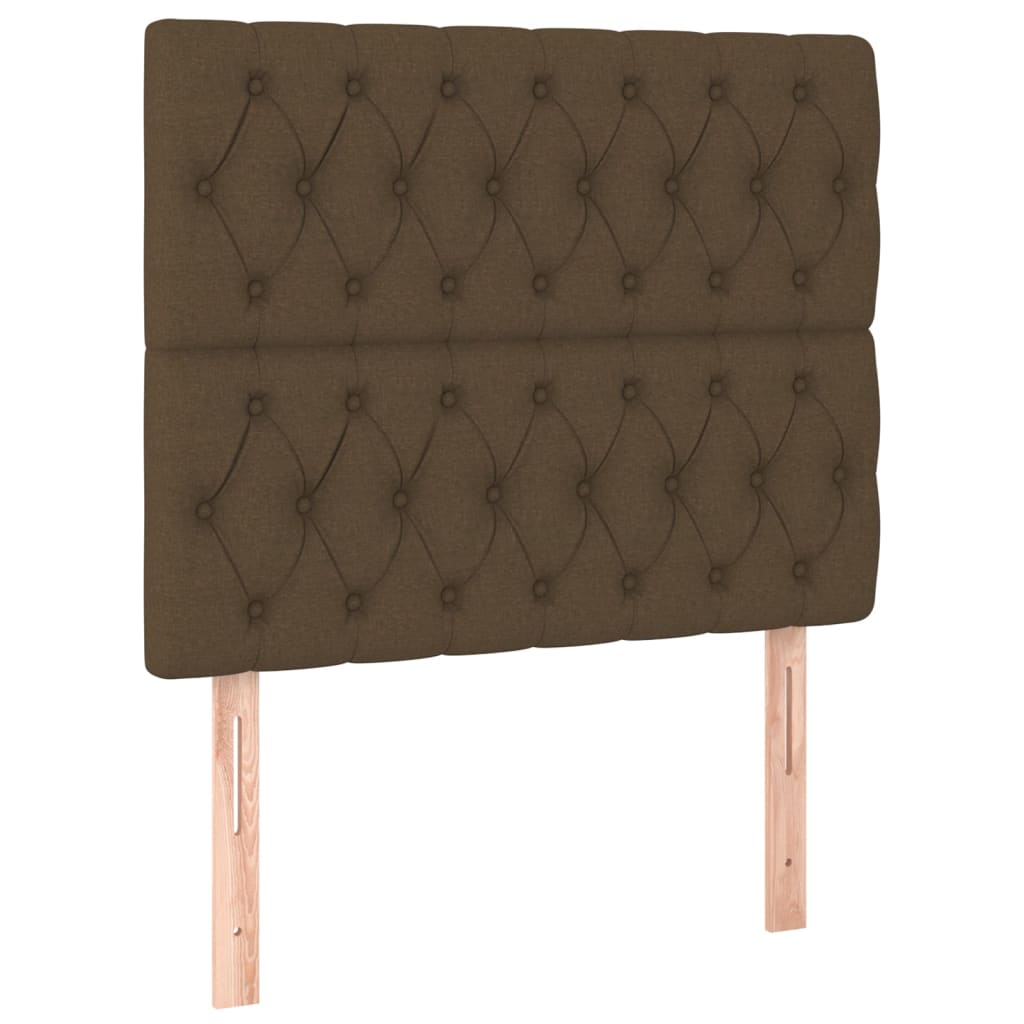 Giroletto A Molle Con Materasso Marrone Scuro 90x200 Cm Tessuto - Image 6