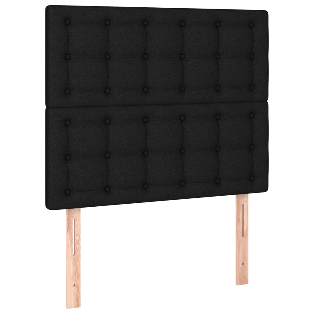 Giroletto A Molle Con Materasso Nero 100x200 Cm In Tessuto - Image 6