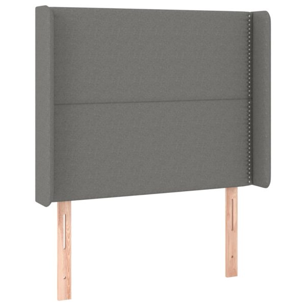 Giroletto A Molle Con Materasso Grigio Scuro 90x190 Cm Tessuto - Image 6