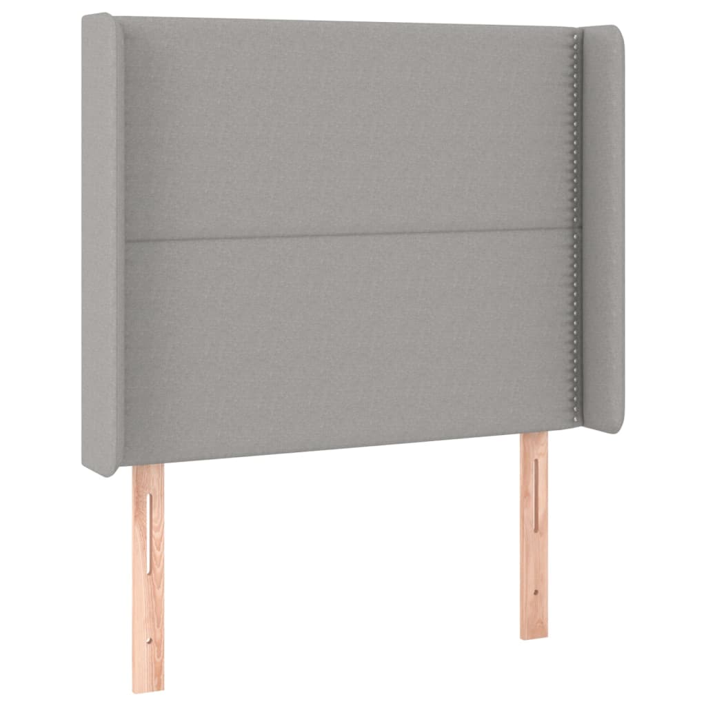 Giroletto A Molle Con Materasso Grigio Chiaro 90x200 Cm Tessuto - Image 6