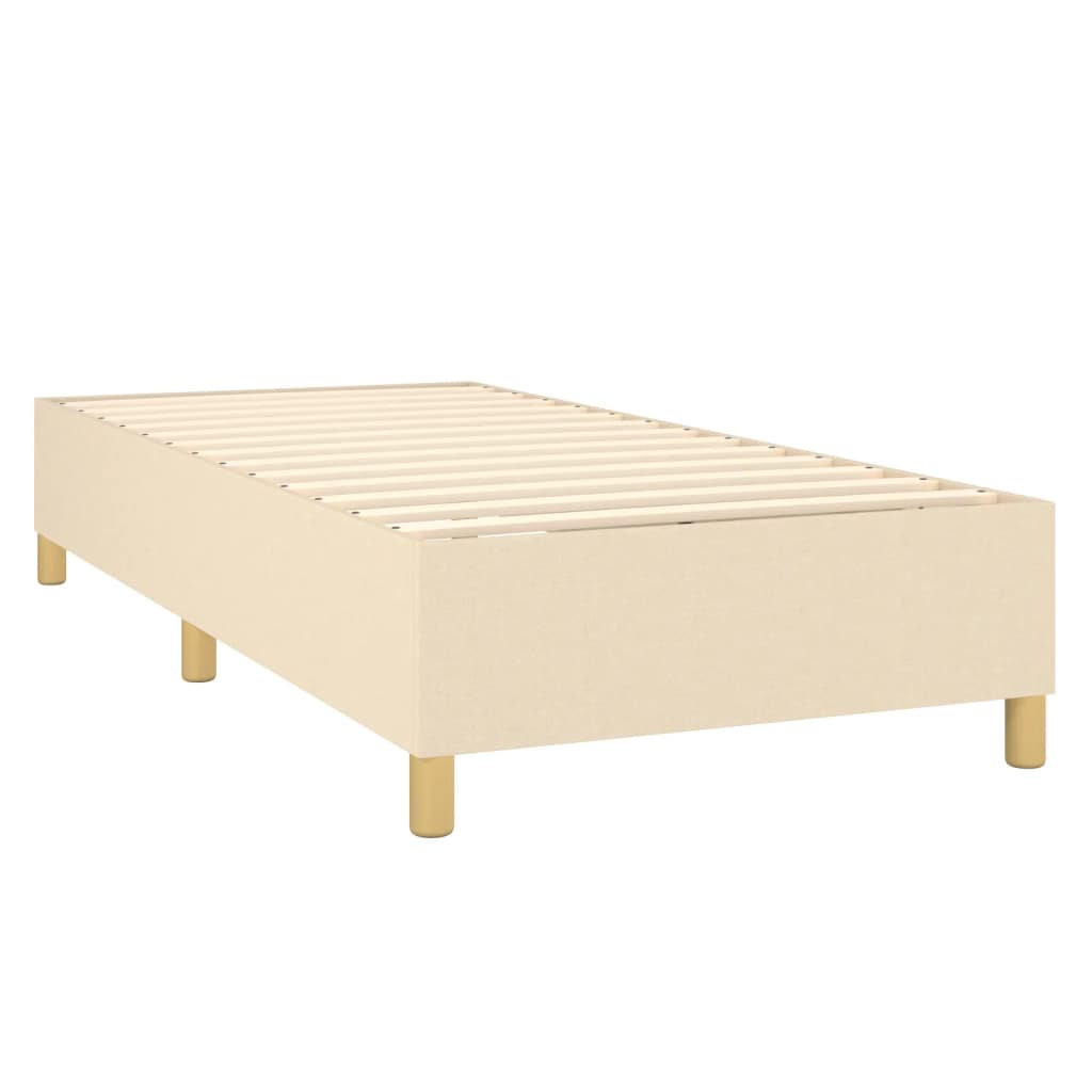 Giroletto A Molle Con Materasso Crema 100x200 Cm In Tessuto - Image 4