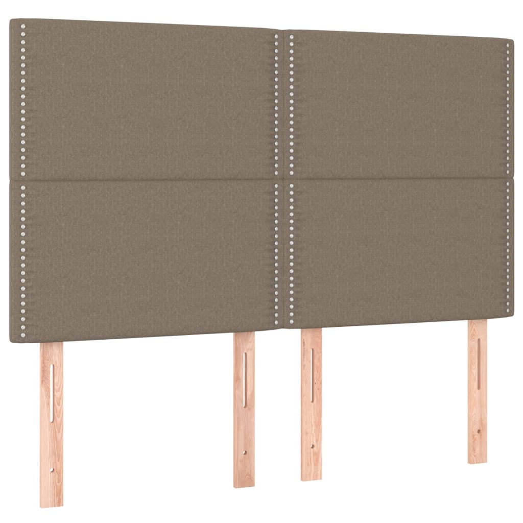 Giroletto A Molle Con Materasso Tortora 140x200 Cm In Tessuto - Image 6