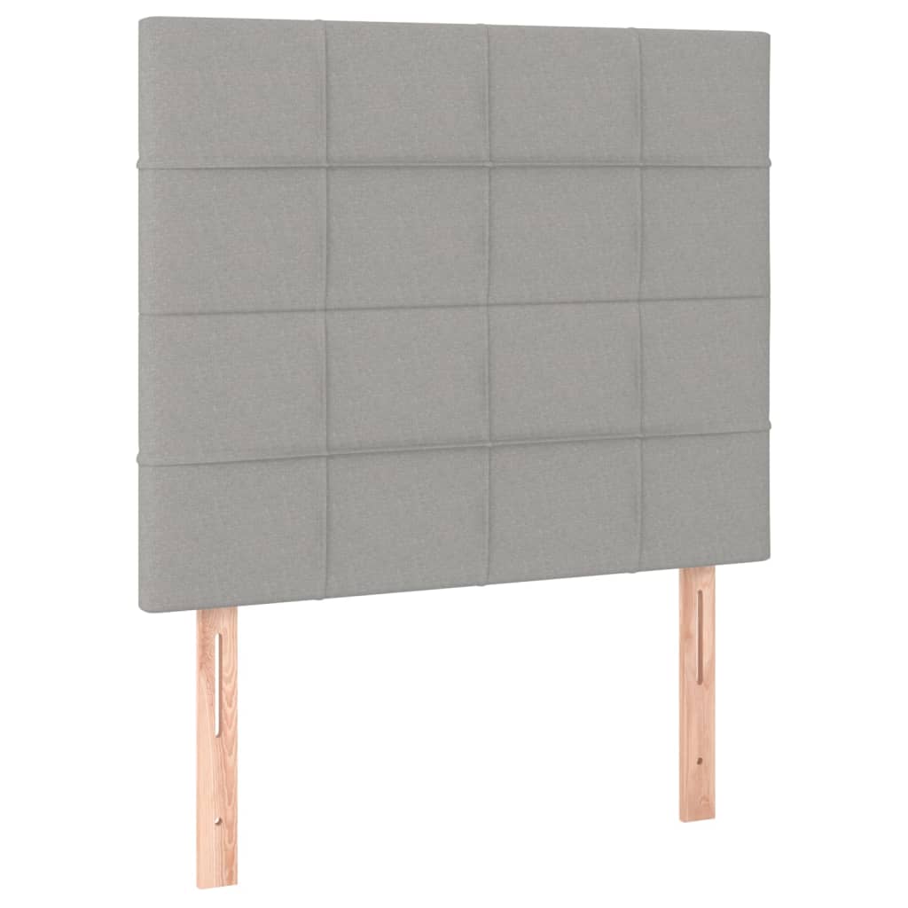 Giroletto A Molle Con Materasso Grigio Chiaro 80x200 Cm Tessuto - Image 6
