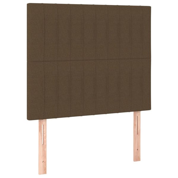 Giroletto A Molle Con Materasso Marrone Scuro 90x200 Cm Tessuto - Image 6