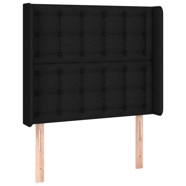 Giroletto A Molle Con Materasso Nero 100x200 Cm In Tessuto - Image 6