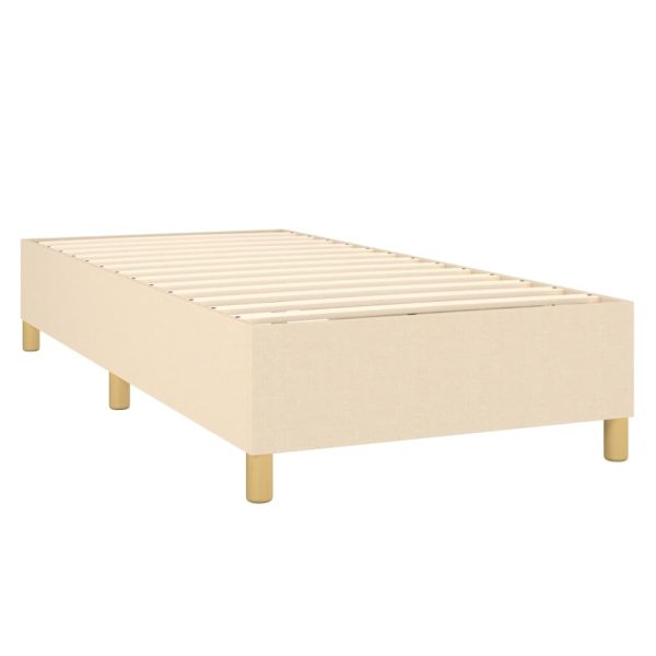 Giroletto A Molle Con Materasso Crema 100x200 Cm In Tessuto - Image 4