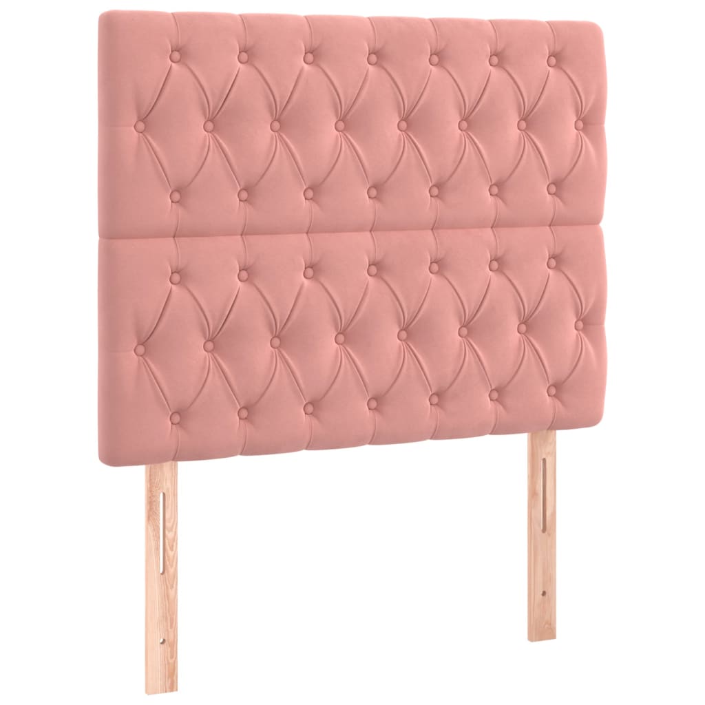 Giroletto A Molle Con Materasso Rosa 100x200 Cm In Velluto - Image 6
