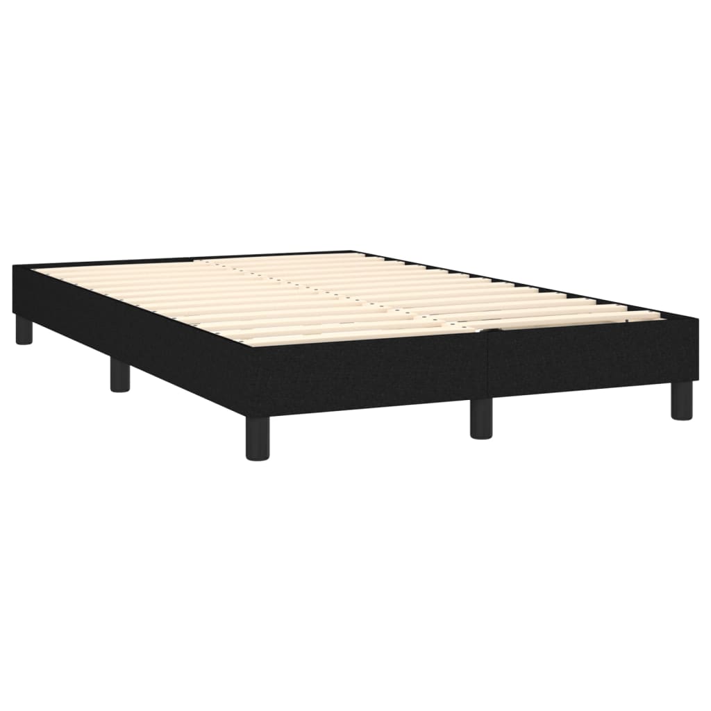 Letto A Molle Con Materasso E Led Nero 120x200cm In Tessuto - Image 5
