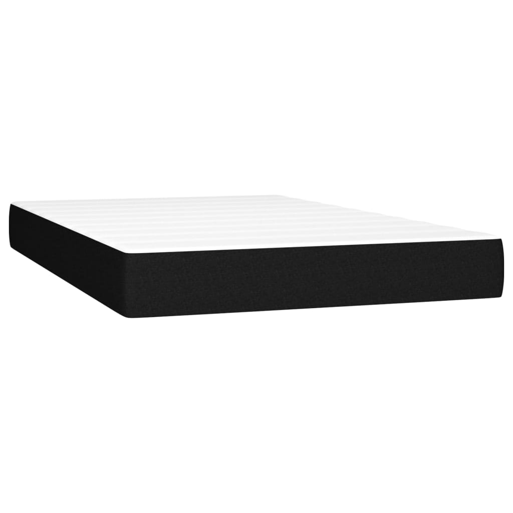 Letto A Molle Con Materasso E Led Nero 120x200cm In Tessuto - Image 6