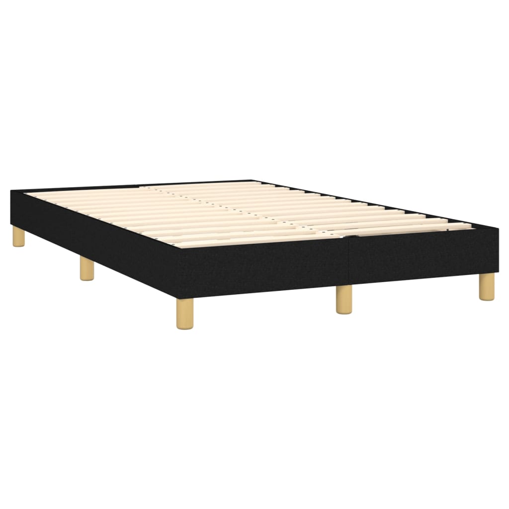 Letto A Molle Con Materasso E Led Nero 120x200cm In Tessuto - Image 5