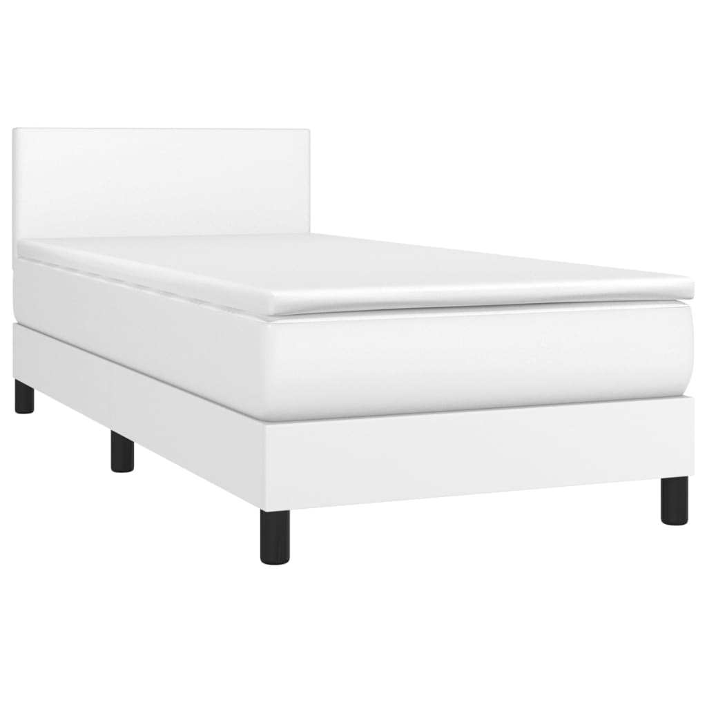 Giroletto Molle Con Materasso E Led Bianco 100x200cm Similpelle - Image 3