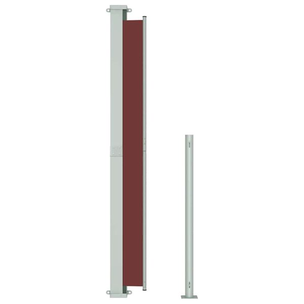 Tenda Laterale Retrattile Per Patio 180x500 Cm Marrone - Image 5