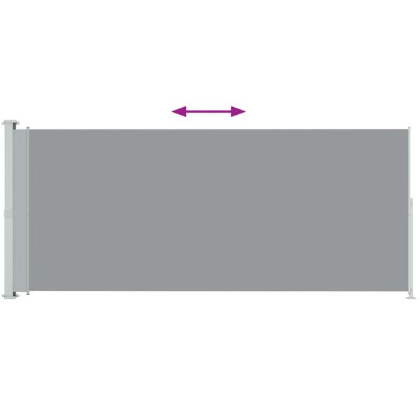 Tenda Laterale Retrattile Per Patio 200x500 Cm Grigia - Image 3