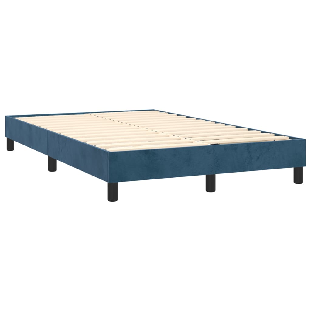 Letto A Molle Con Materasso E Led Blu Scuro 120x200cm - Image 5