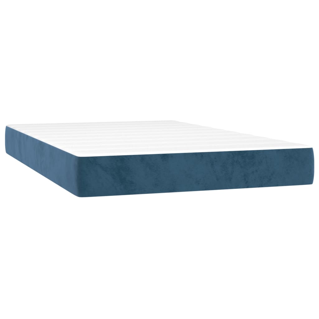 Letto A Molle Con Materasso E Led Blu Scuro 120x200cm - Image 6