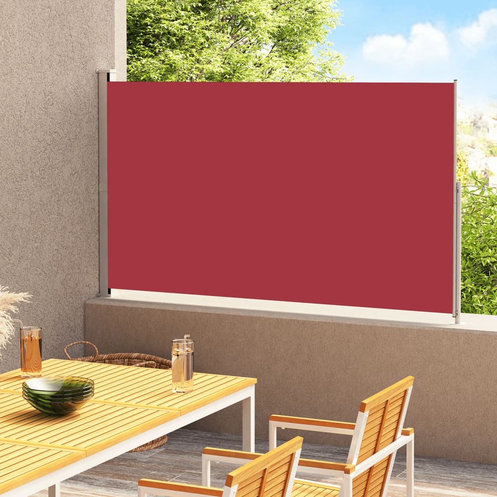Tenda Laterale Retrattile Per Patio 220x300 Cm Rossa