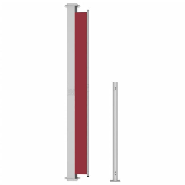 Tenda Laterale Retrattile Per Patio 220x300 Cm Rossa - Image 4