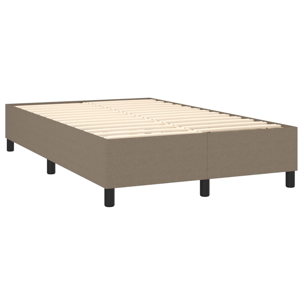 Giroletto A Molle Con Materasso Tortora 120x200 Cm In Tessuto - Image 4