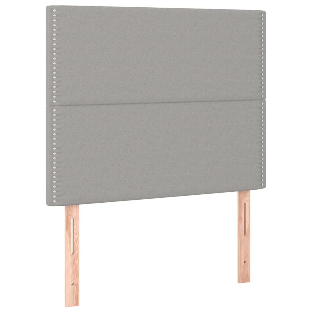 Giroletto A Molle Con Materasso Grigio Chiaro 80x200 Cm Tessuto - Image 5